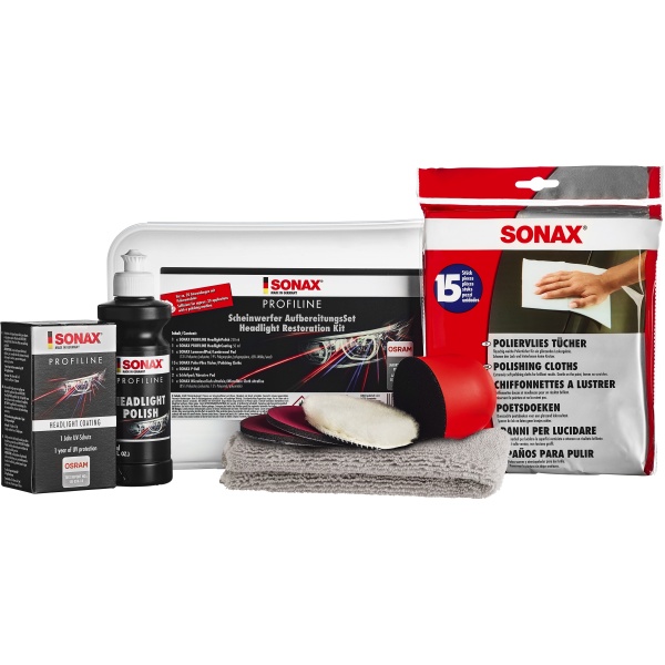 Sonax Profiline Headlight Restoration Kit Kit Pentru Reparația Si Intreținerea Farurilor 405741